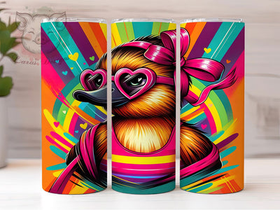 Rainbow Pride Platypus Tumbler Wrap, LGBT Tumbler Wrap, 20oz Pride Wrap, Platypus Sublimation Design, Rainbow Tumbler Wrap, Cute Pride Tumbler, Pride Month Animal Sublimation Lara' s Designs 