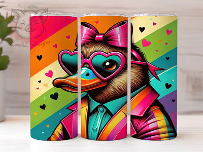 Rainbow Pride Platypus Tumbler Wrap, LGBT Tumbler Wrap, 20oz Pride Wrap, Platypus Sublimation Design, Rainbow Tumbler Wrap, Cute Pride Tumbler, Pride Month Animal Sublimation Lara' s Designs 