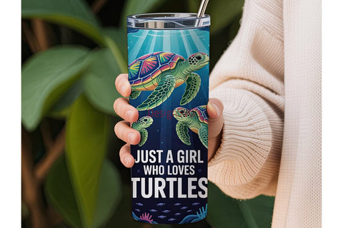 Rainbow Sea Turtle Tumbler Wrap Sublimation DesignSVG 