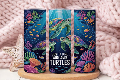 Rainbow Sea Turtle Tumbler Wrap Sublimation DesignSVG 