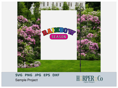 Rainbow Season Laser SVG EPS Cut File SVG HarperNCo 