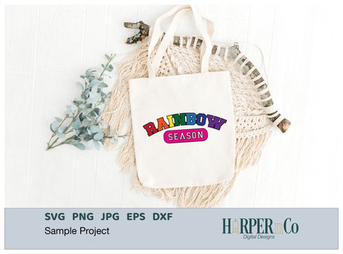 Rainbow Season Laser SVG EPS Cut File SVG HarperNCo 