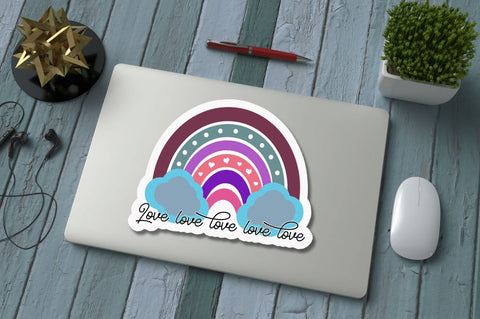 Rainbow Stickers Bundle Sublimation Regulrcrative 