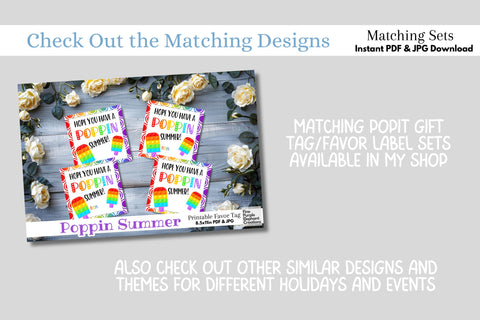 Rainbow Summer Pop It Fidget Bracelet Digital Paper Cards Pride Digital Pattern Fine Purple Elephant Creations 