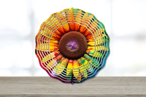 Rainbow Sunflower Wind Spinner Sublimation Bundle Sublimation Regulrcrative 