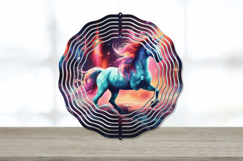Rainbow Unicorn wind spinner Sublimation Regulrcrative 