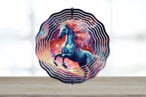 Rainbow Unicorn wind spinner Sublimation Regulrcrative 