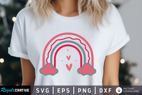 Rainbow Valentine's 10 Svg Design SVG Regulrcrative 