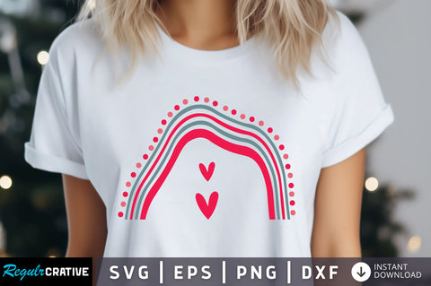 Rainbow Valentine's 11 Svg Design SVG Regulrcrative 