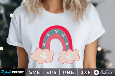 Rainbow Valentine's 2 Svg Design SVG Regulrcrative 