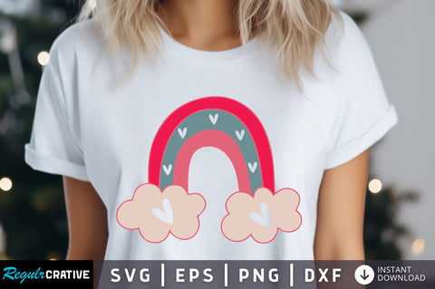 Rainbow Valentine's 2 Svg Design SVG Regulrcrative 