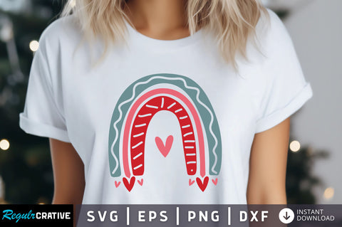 Rainbow Valentine's 4 Svg Design SVG Regulrcrative 