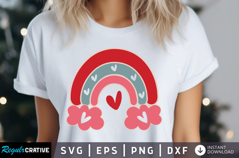 Rainbow Valentine's 5 Svg Design SVG Regulrcrative 