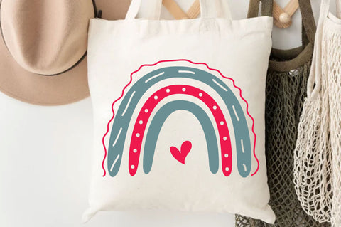 Rainbow Valentine's 7 Svg Design SVG Regulrcrative 