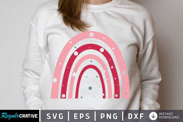 Rainbow valentines Svg Design SVG Regulrcrative 