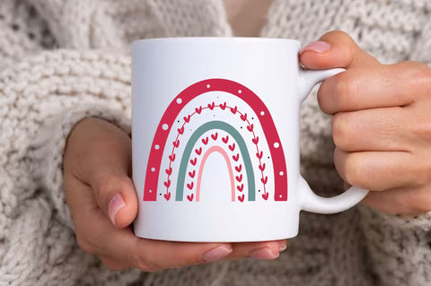 Rainbow valentines Svg Design SVG Regulrcrative 