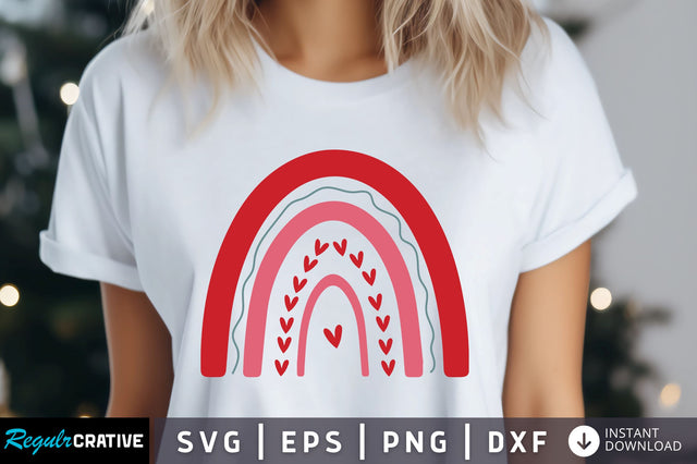 Rainbow Valentine's Svg Design SVG Regulrcrative 