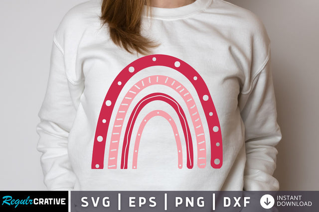 Rainbow valentines Svg Design SVG Regulrcrative 