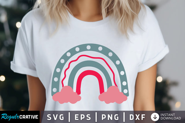 Rainbow Valentine's Svg Design SVG Regulrcrative 