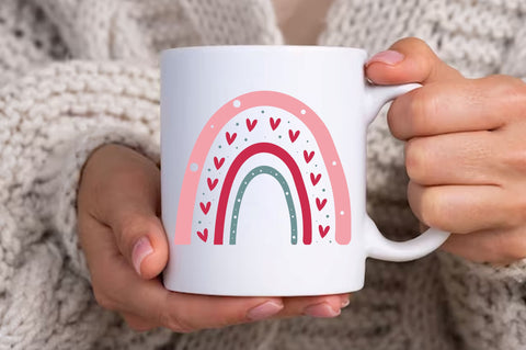 Rainbow valentines Svg Design SVG Regulrcrative 