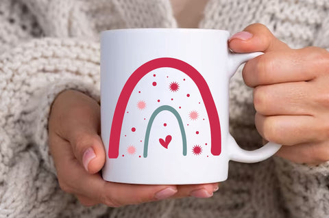 Rainbow valentines Svg Design SVG Regulrcrative 