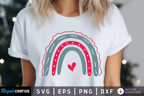 Rainbow Valentine's Svg Design SVG Regulrcrative 