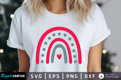Rainbow Valentine's Svg Design SVG Regulrcrative 