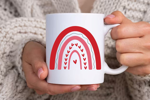 Rainbow Valentine's Svg Design SVG Regulrcrative 