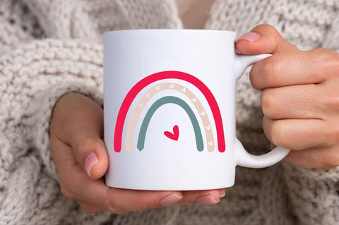 Rainbow Valentine's Svg Design SVG Regulrcrative 