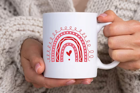 Rainbow Valentine's Svg Design SVG Regulrcrative 