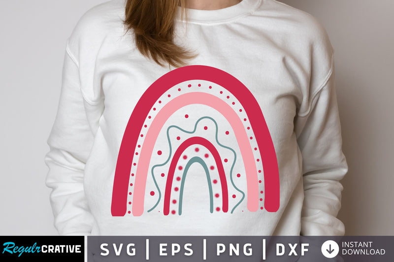 Rainbow valentines Svg Design SVG Regulrcrative 