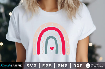 Rainbow Valentine's Svg Design SVG Regulrcrative 