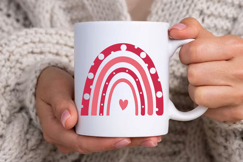 Rainbow valentines Svg Design SVG Regulrcrative 