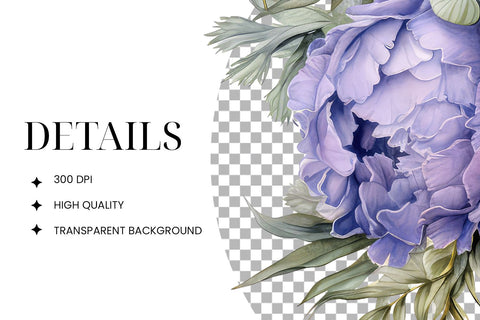 Rainbow Watercolor Bouquets Clipart Bundle Sublimation BijouBay 