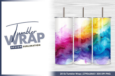 Rainbow watercolor flow with gold accents Sublimation Regulrcrative 