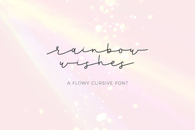 Rainbow Wishes Script Font Beck McCormick 