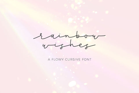 Rainbow Wishes Script Font Beck McCormick 