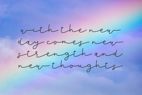 Rainbow Wishes Script Font Beck McCormick 