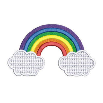Rainbow with Clouds Embroidery Design Embroidery/Applique DESIGNS Creatively Embroidery 