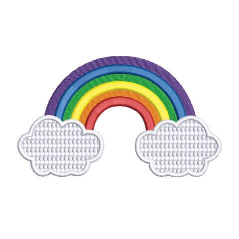Rainbow with Clouds Embroidery Design Embroidery/Applique DESIGNS Creatively Embroidery 