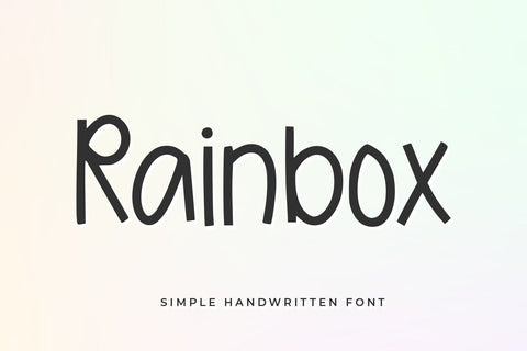 Rainbox Font Abo Daniel Studio 