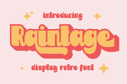 Raintage Font ahweproject 