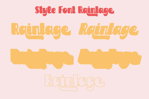 Raintage Font ahweproject 