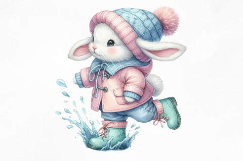 Rainy Day Cute Animals Sublimation PNG Sublimation SVGista 