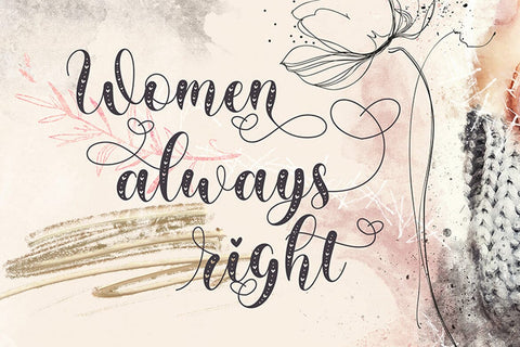 Rainy Love | Lovely Calligraphy Font studioalmeera 