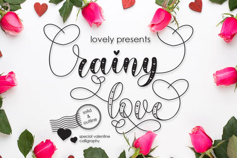 Rainy Love | Lovely Calligraphy Font studioalmeera 