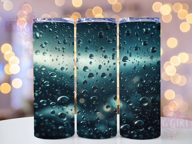 Rainy Window Aesthetic Tumbler Wrap, Aesthetic Rain Design, Moody Weather Art, Raindrops Pattern Wrap, Cozy Window Scene, Rainy Day Aesthetic, Atmospheric Sublimation Sublimation SvggirlplusArt 