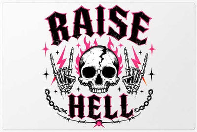 Raise Hell Skull Gothic PNG Digital Download SVG BillahCrafts 