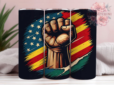 Raised Fist BLM 20oz Tumbler, BLM Tumbler Wrap, 20oz Tumblers, Black History Month, Protest Mug, Sublimation Cup, Social Justice Gifts Sublimation Li Zamperini 