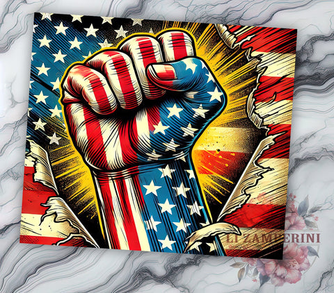 Raised Fist BLM 20oz Tumbler, BLM Tumbler Wrap, 20oz Tumblers, Black History Month, Protest Mug, Sublimation Cup, Social Justice Gifts Sublimation Li Zamperini 